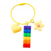 Jewelry WholesaleWholesale Cartoon Love Flowers Plastic Rainbow Building Blocks Keychain JDC-KC-QiaM001 Keychains 恰美 %variant_option1% %variant_option2% %variant_option3%  Factory Price JoyasDeChina Joyas De China