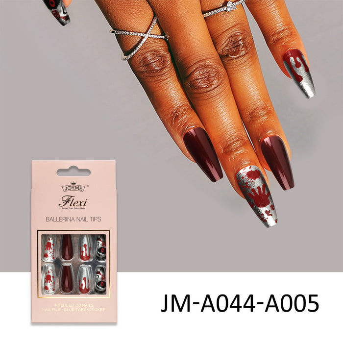 Piezas de uñas al por mayor Cartoón de Halloween Una caja de 30 piezas JDC-NS-ANM001