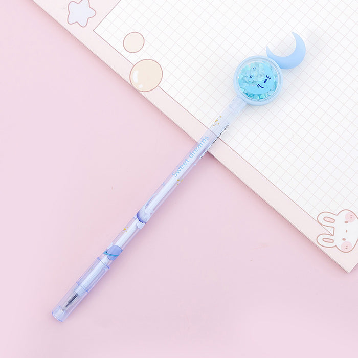Wholesale Ballpoint Pen Plastic Moon Sequin JDC-BP-XuF004