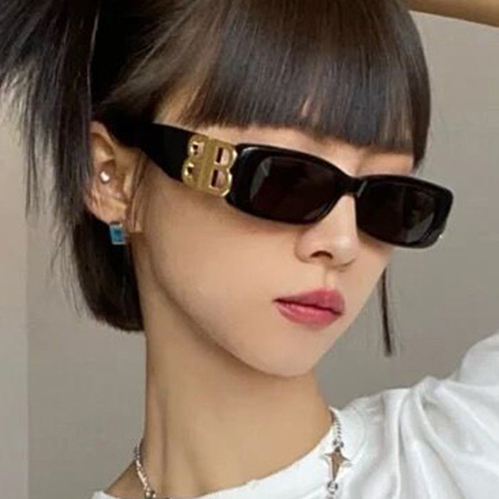 Jewelry WholesaleWholesale vintage B-line small frame square sunglasses JDC-SG-KD136 Sun Glasses 珂盾 %variant_option1% %variant_option2% %variant_option3%  Factory Price JoyasDeChina Joyas De China
