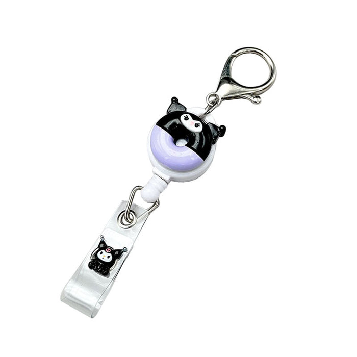 Wholesale Keychains Plastic Silicone Cute Cartoon Retractable Pull Buckle Round Cable Puller (S) MOQ≥2 JDC-KC-DKWH004