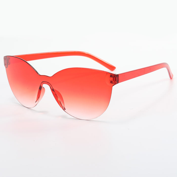 Wholesale Frameless Candy Color PC Lens Ladies Sunglasses JDC-SG-YuH006