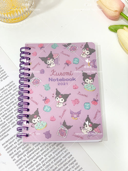 Wholesale Notebook Paper Cover Hard PP Frosted Cute Cartoon Handbook MOQ≥3 (S) JDC-NK-Bam001