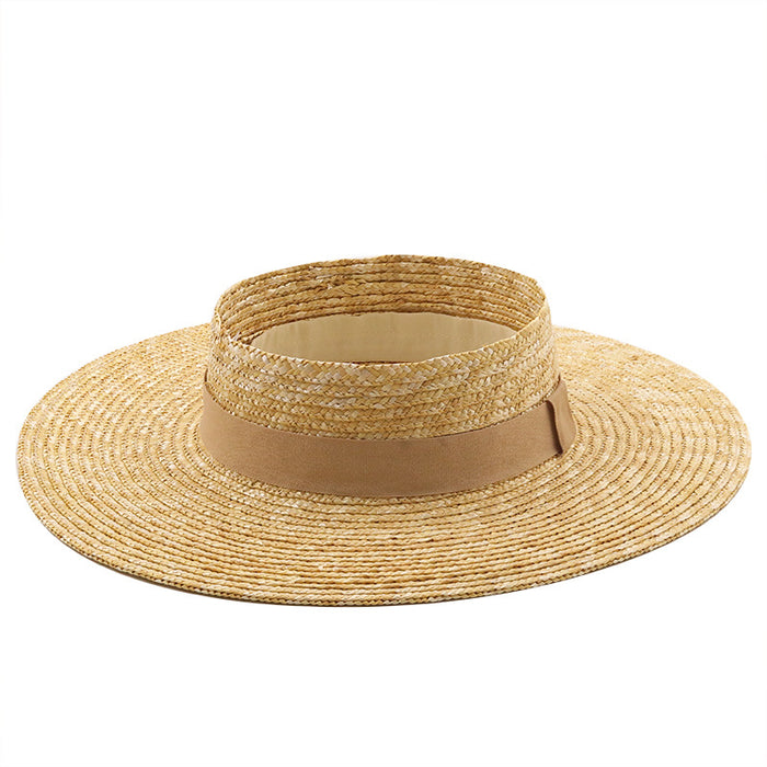 Hat al por mayor Spring Summer Leisure Straw Big Brim Hat vacío Top de copa al aire libre JDC-FH-XGUAN001