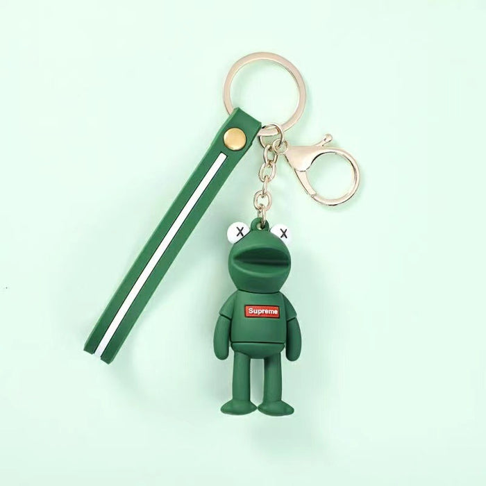 Wholesale doll long legs frog keychain JDC-KC-CunY003