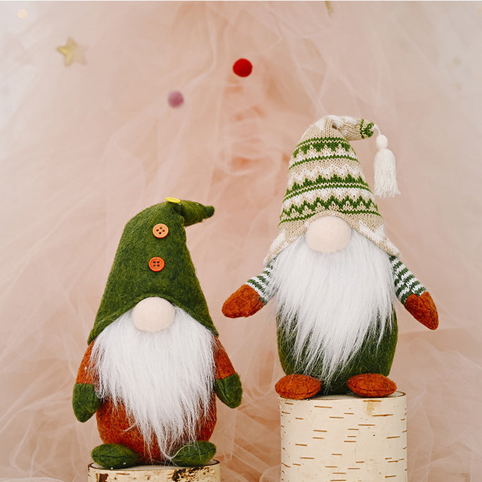 Wholesale Decorative Fabric Christmas Faceless Elderly Doll JDC-DCN-ChiY001
