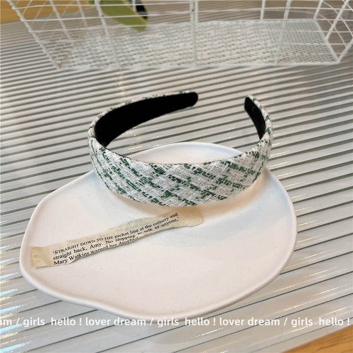 Wholesale green headband high-quality fabric all-match hair accessories  MOQ≥2 JDC-HD-Loufu001