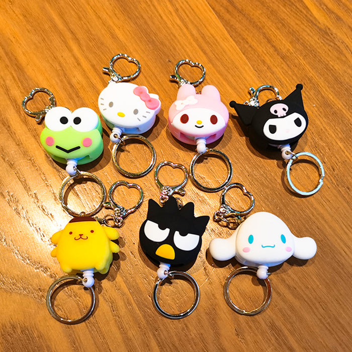 Wholesale Cartoon Silicone Retractable Keychain (M) MOQ≥2 JDC-KC-YMeng006