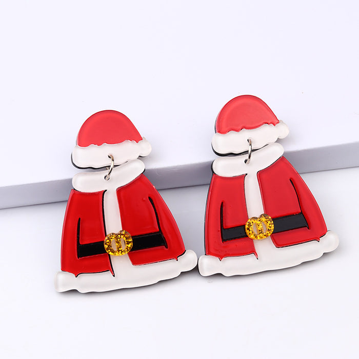 Wholesale Earrings Acrylic Christmas Tree MQO≥2 JDC-ES-duai036