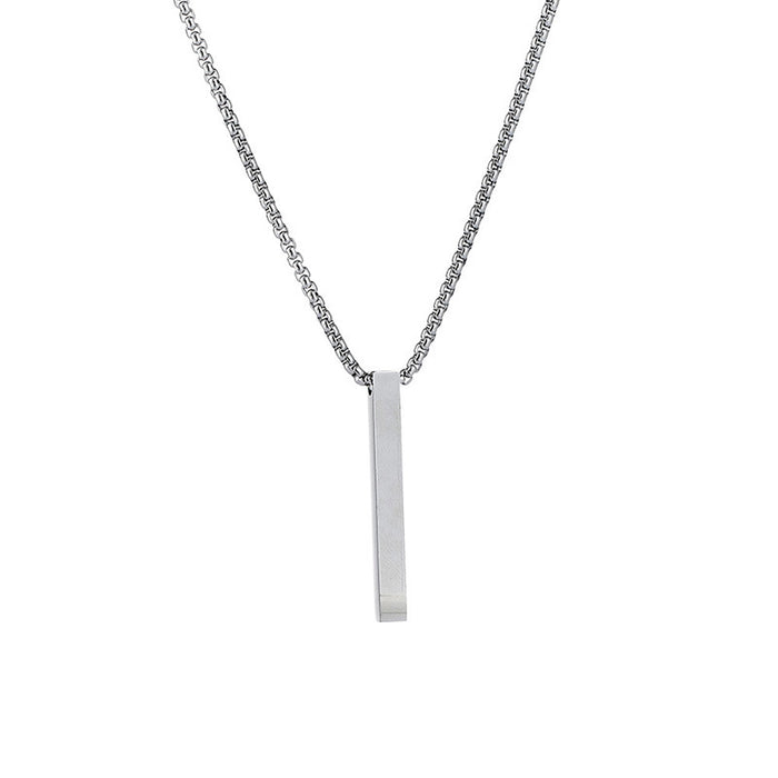 Wholesale Necklaces Titanium Steel Fashion Simple Square MOQ≥2 JDC-NE-LiL004