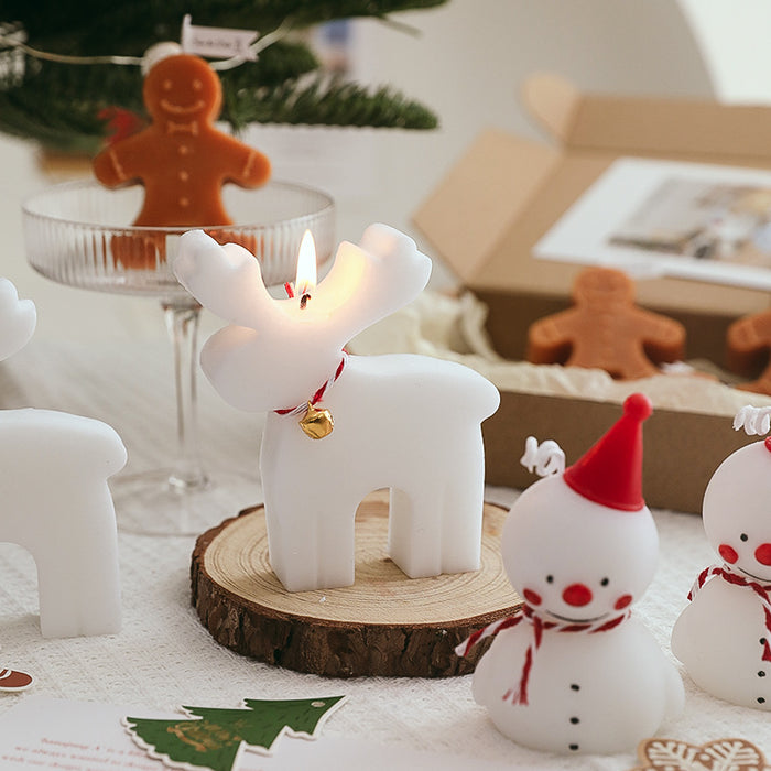 Wholesale Scented Candles Christmas Snowman Atmosphere Decoration Ornament MOQ≥5 JDC-SCS-YiM002