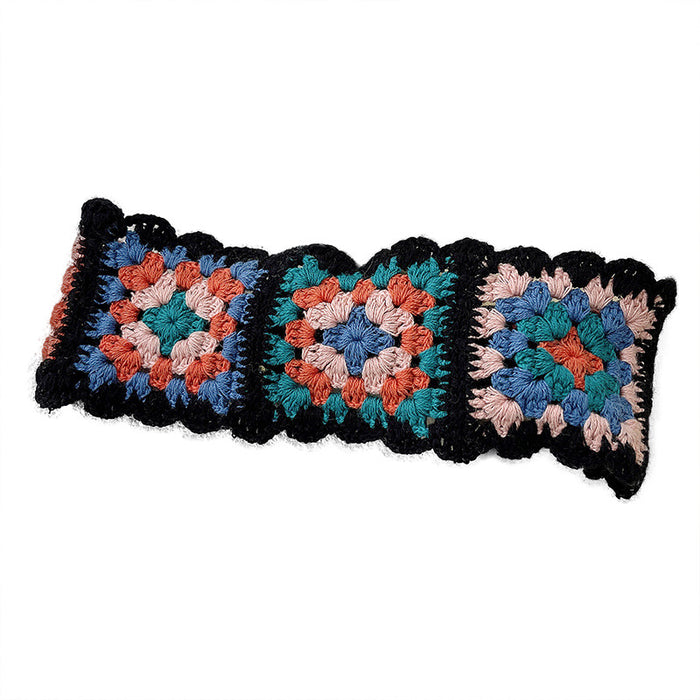 Wholesale handmade crochet flower retro turban headband JDC-HD-YYang004