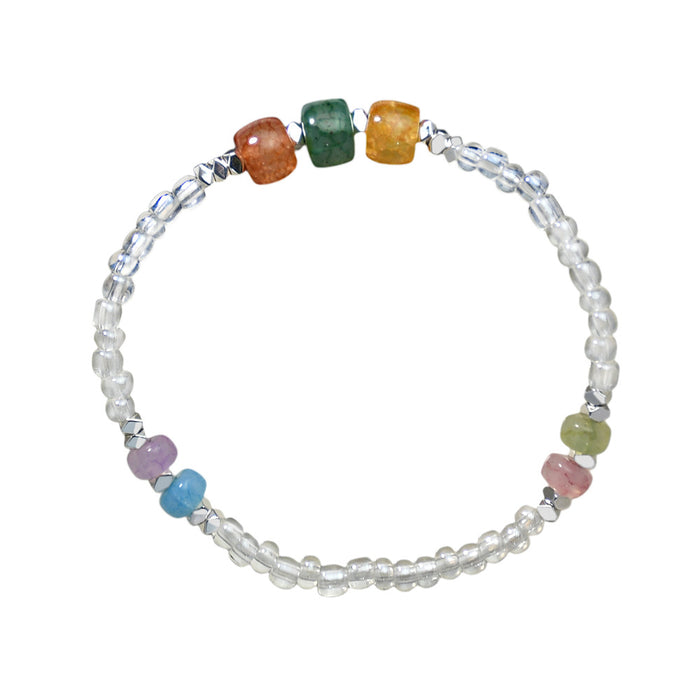 Wholesale Bracelet Broken Silver Color Popped Stone Beads JDC-BT-YouF007