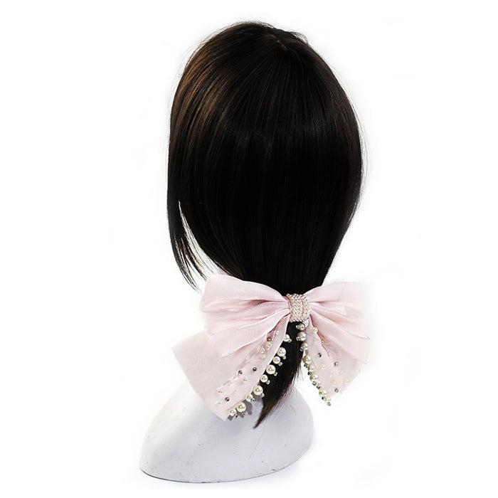 Wholesale Hair Clips Cloth Big Bow Satin Elegant MOQ≥3 JDC-HC-HMXS002