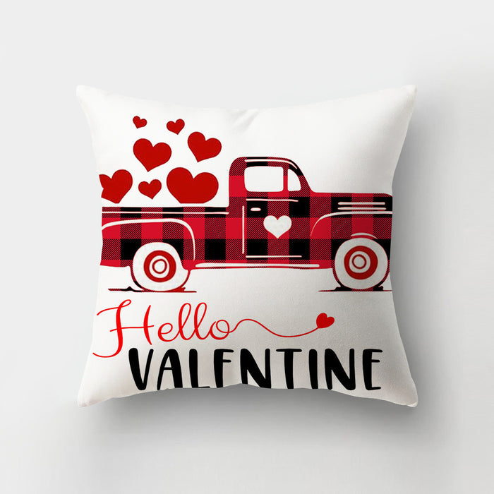 Wholesale Valentine's Day Heart Print Pillowcase JDC-PW-Beilan004