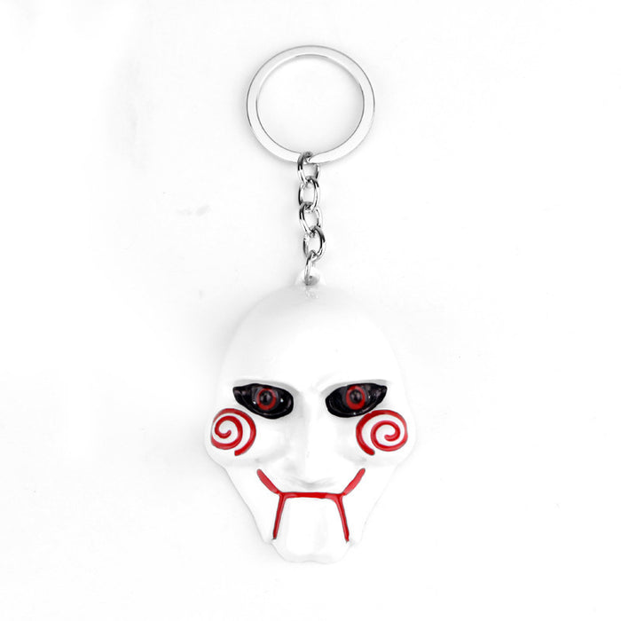 Wholesale Keychains For Backpacks chainsaw fright mask keychain alloy pendant JDC-KC-AWen021