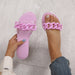 Jewelry WholesaleWholesale summer button pvc flat sandals for women JDC-SD-OUL001 Sandal oullis %variant_option1% %variant_option2% %variant_option3%  Factory Price JoyasDeChina Joyas De China
