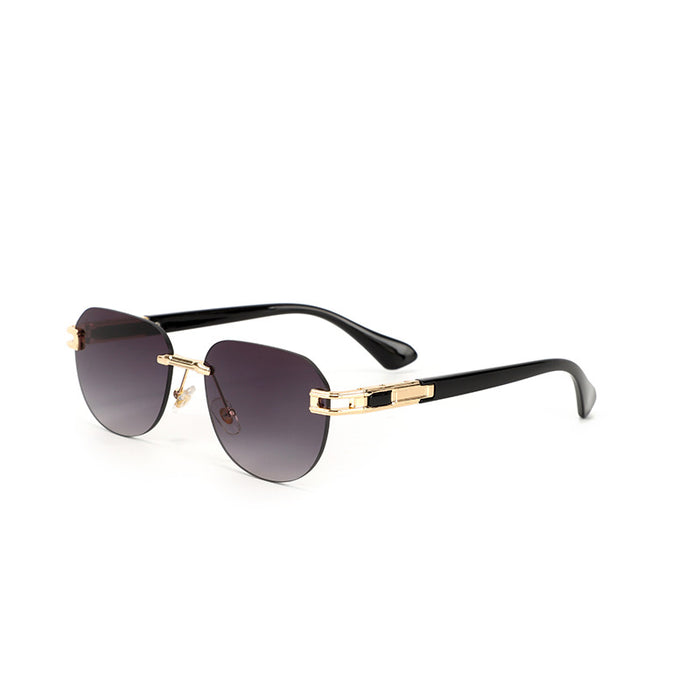 Wholesale Sunglasses Metal Oval Frame JDC-SG-BaoL020