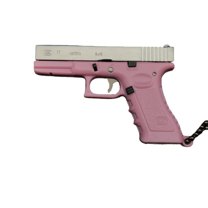 Keychains al por mayor para mochilas Modelo de pistola de plástico de aleación llavero JDC-KC-YAZ002