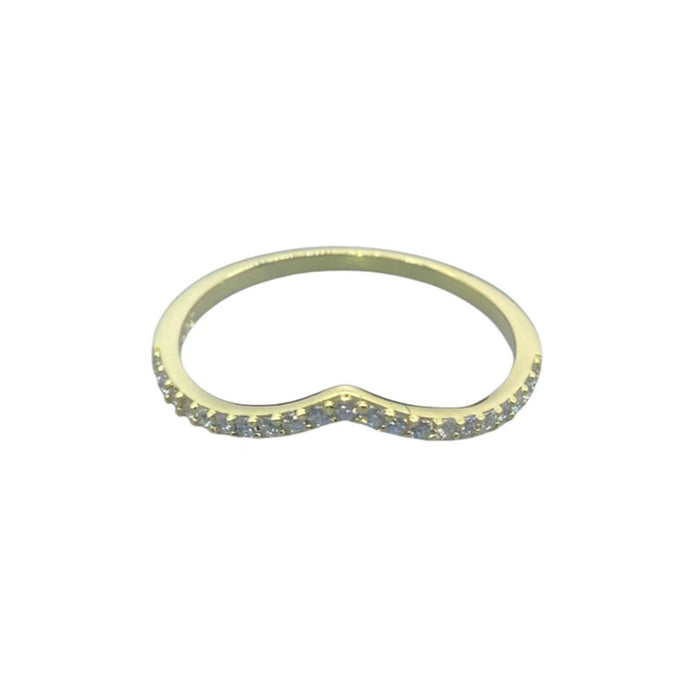 Jewelry WholesaleWholesale V-shaped heart diamond ring JDC-RS-Liuliu003 Rings 六六 %variant_option1% %variant_option2% %variant_option3%  Factory Price JoyasDeChina Joyas De China