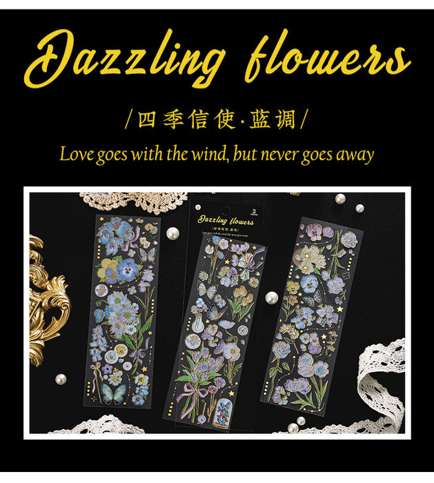 Wholesale Sticker Infeel.Me Bronzing Vintage Floral DIY MOQ≥2 JDC-ST-RuiY005