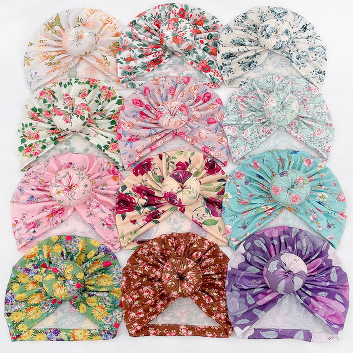 Wholesale baby printed donut indian pullover cap sweatband JDC-HD-ML028