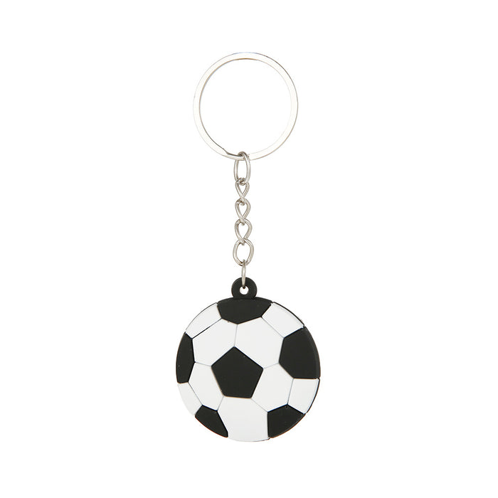 Llavero de fútbol de la Copa Mundial al por mayor PVC PVC Soft Rubber Ball 20 PCS JDC-KC-KSHOU003