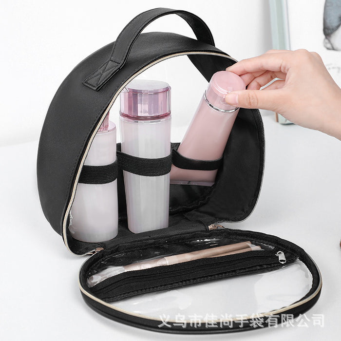 Wholesale Cosmetic bag PU TPU Large Capacity Travel Transparent Waterproof JDC-CB-JShang003