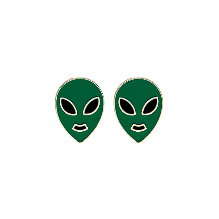Wholesale earrings alloy exaggerated alien halloween JDC-ES-MDD042