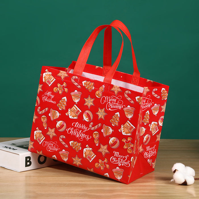 Wholesale Gift Bag PP Christmas Cartoon Santa Claus Snowman Eco Bag Random MOQ≥4 JDC-GB-Daiye001