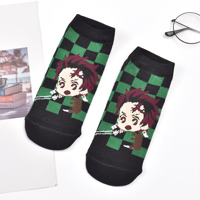 Wholesale cartoon spring and autumn shallow mouth boat socks JDC-SK-JYunn001