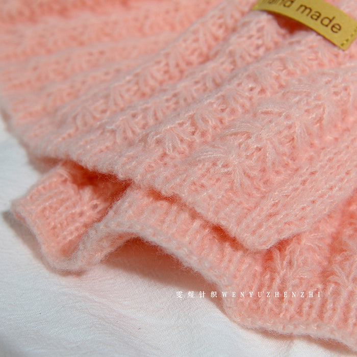 Wholesale Scarf Polyester Cotton Winter Thickening Warm Knit Solid Color JDC-SF-hengc012