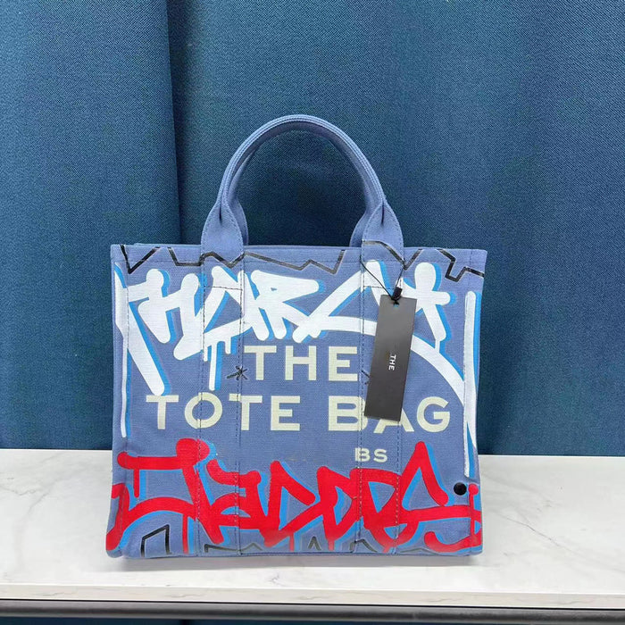Wholesale Graffiti Canvas Tote Bag Messenger Bag (F) JDC-HB-YLuo003