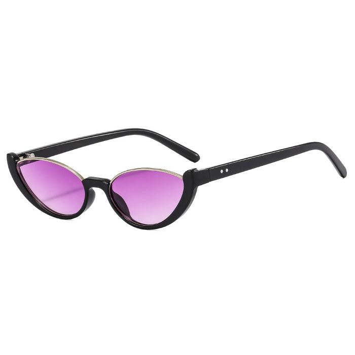 Wholesale Sunglasses PC Retro Candy Color Half Frame MOQ≥2 JDC-SG-ZhuiF004