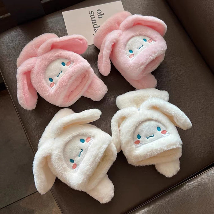 Wholesale Gloves Snow Fleece Cute Rabbit Flip Cover Plus Velvet Keep Warm MOQ≥2 (S) JDC-GS-BoY007