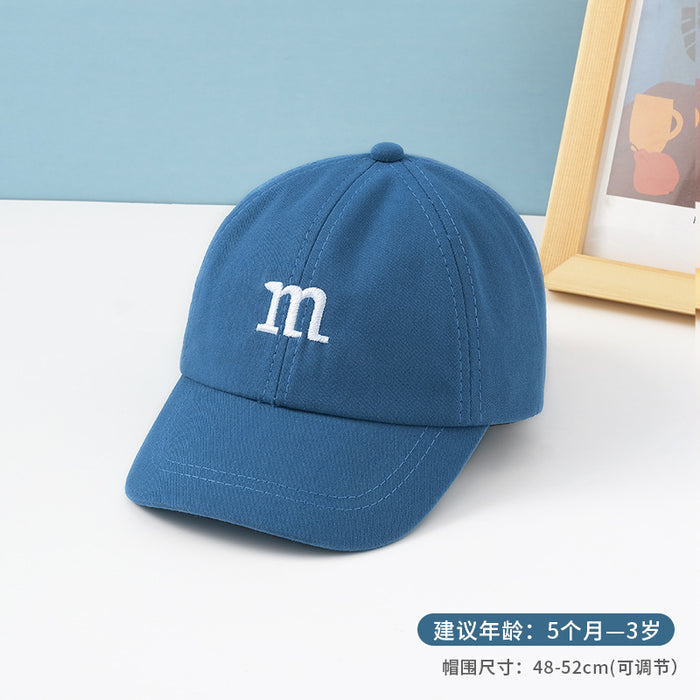 Wholesale children hats M letter embroidery boys and girls baseball caps MOQ≥2 JDC-FH-MiYang005
