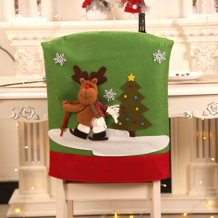 Tapa decorativa al por mayor cubierta de silla de Navidad MOQ≥2 JDC-DCN-MING002