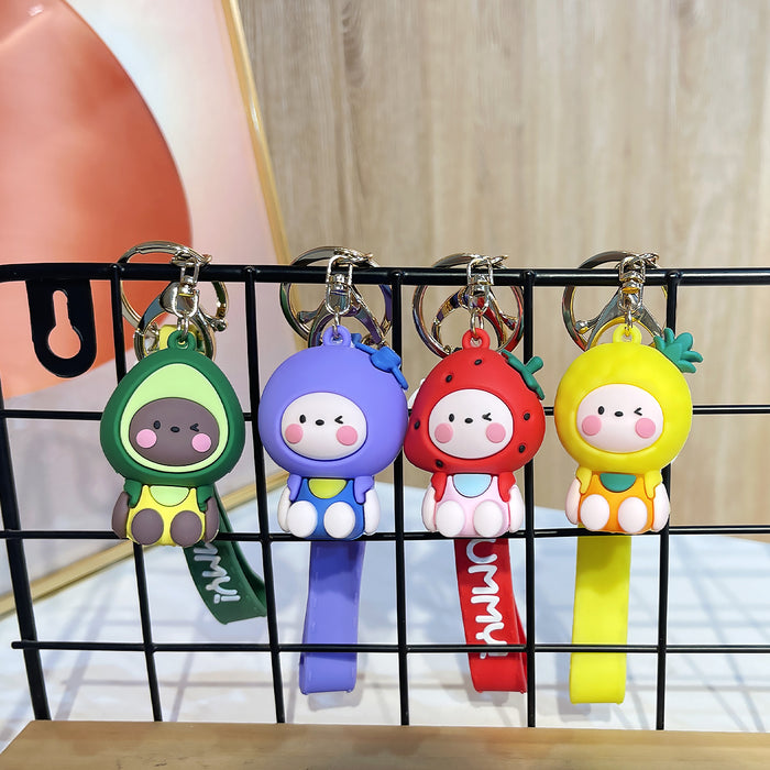 Wholesale Keychains PVC Alloy Fruit Animal Cartoon(M) JDC-KC-JKe002