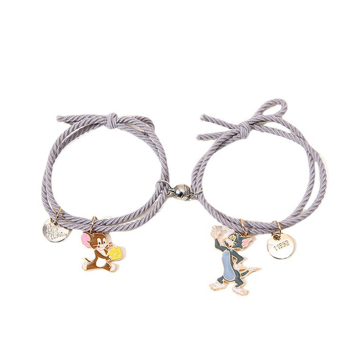 Wholesale Bracelet Alloy Couple Hair Rope Magnets (M) MOQ≥2 JDC-BT-YiSha001