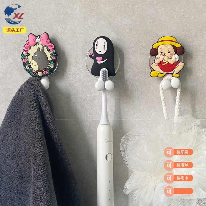 Wholesale Toothbrush Holder PVC Cute Cartoon Punch Free MOQ≥2 (M) JDC-THR-ZhiL003