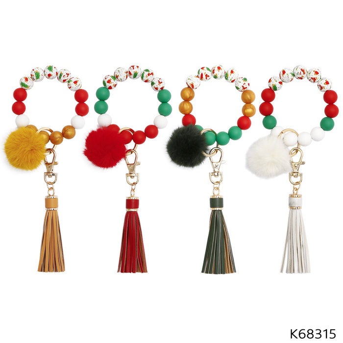 Jewelry WholesaleWholesale hand woven tassel Christmas tree keychain JDC-KC-JM020 Keychains 杰米 %variant_option1% %variant_option2% %variant_option3%  Factory Price JoyasDeChina Joyas De China