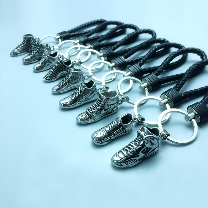 Wholesale Keychains Stainless Steel NBA 3D Basketball Shoes MOQ≥5 JDC-KC-WeiY003