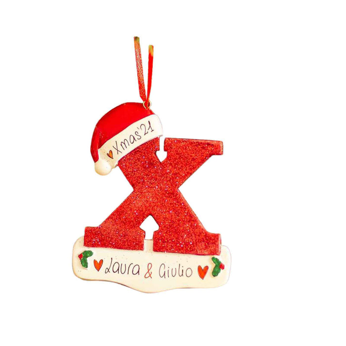 Wholesale 26 English Alphabet Christmas Alphabet Pendant Decorations MOQ≥2 JDC-DCN-ZMHW001