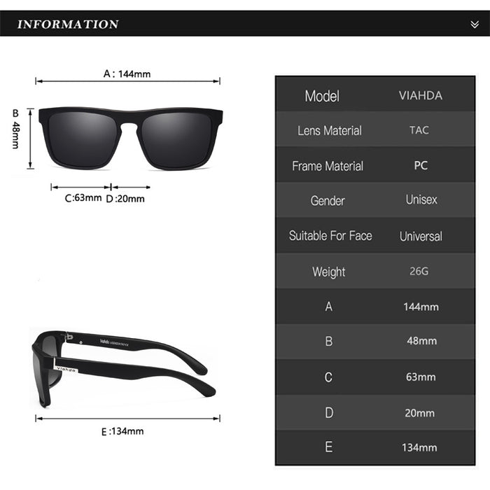 Wholesale TAC Sports Polarized Square Sunglasses MOQ≥2 JDC-SG-WSD002