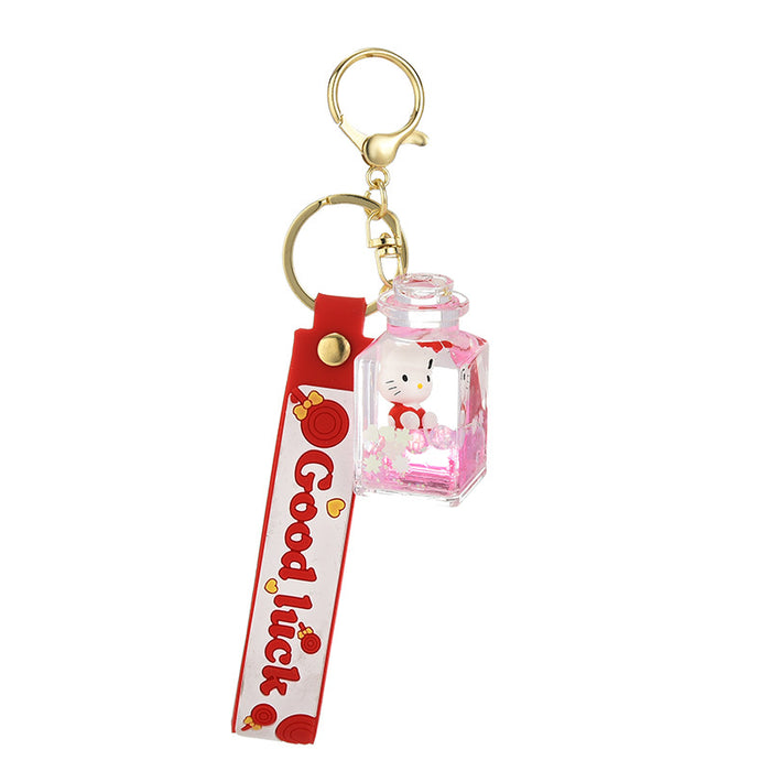 Wholesale Keychain Acrylic Cute Cartoon Quicksand Bottle (S) MOQ≥2 JDC-KC-XLu013