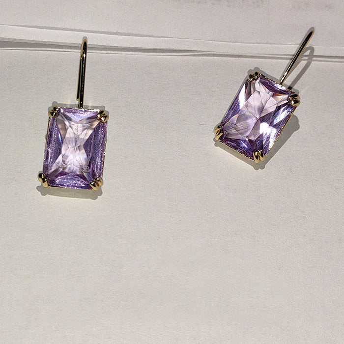 Tendencia al por mayor tendencia color pendientes de tachuelas de diamantes de imitación JDC-es-chenrui015