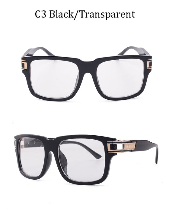 Gafas de sol al por mayor lentes de resina Menaje de metal de plástico Hombres (F) JDC-SG-Jingl008