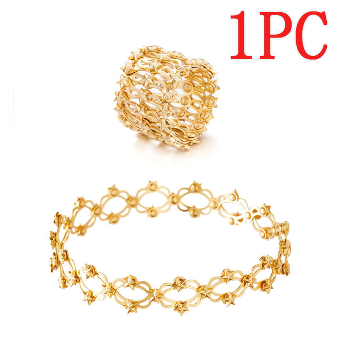 Wholesale Retractable Transformable Copper Bracelet Ring JDC-RS-YinH002