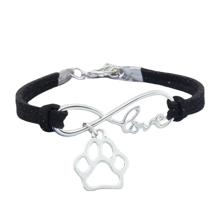 Wholesale Bracelet Alloy Retro 8 Character Love Dog Claw Bracelet MOQ≥2 JDC-BT-FengR005