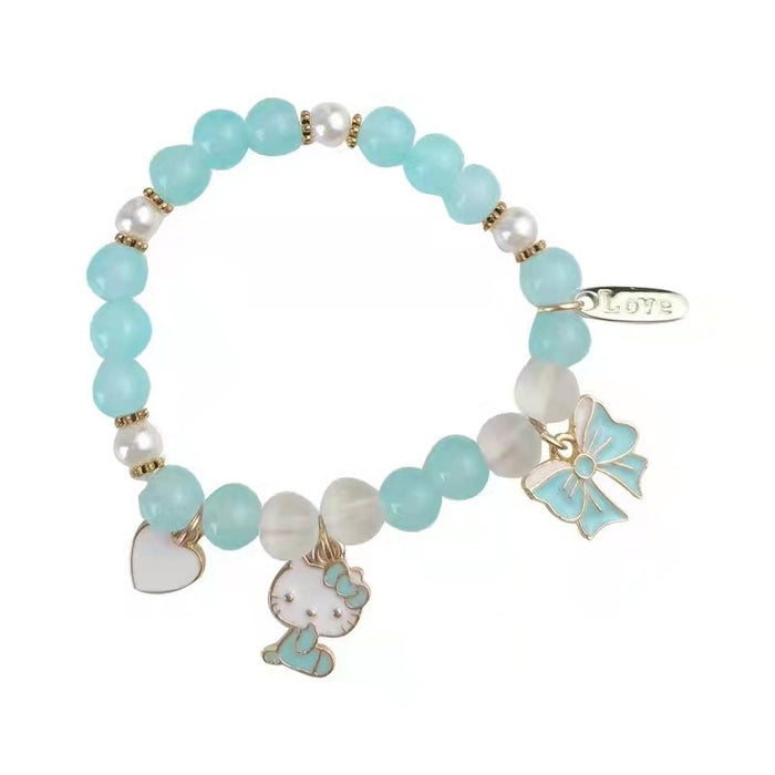 Wholesale Small Fresh Cute Healing Color Beaded Bracelet MOQ≥2 JDC-BT-ChenY011